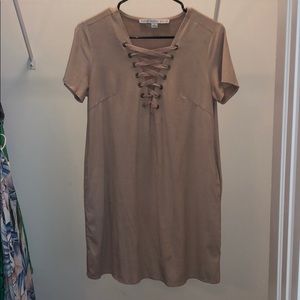 Mauve T-shirt Dress